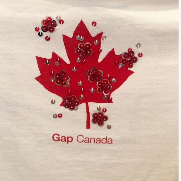 Red leaf graphic T-shirt - Picture 2 of 3